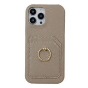 wallet iPhone case with ringer ring