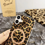 Stylish iPhone case with leopard print