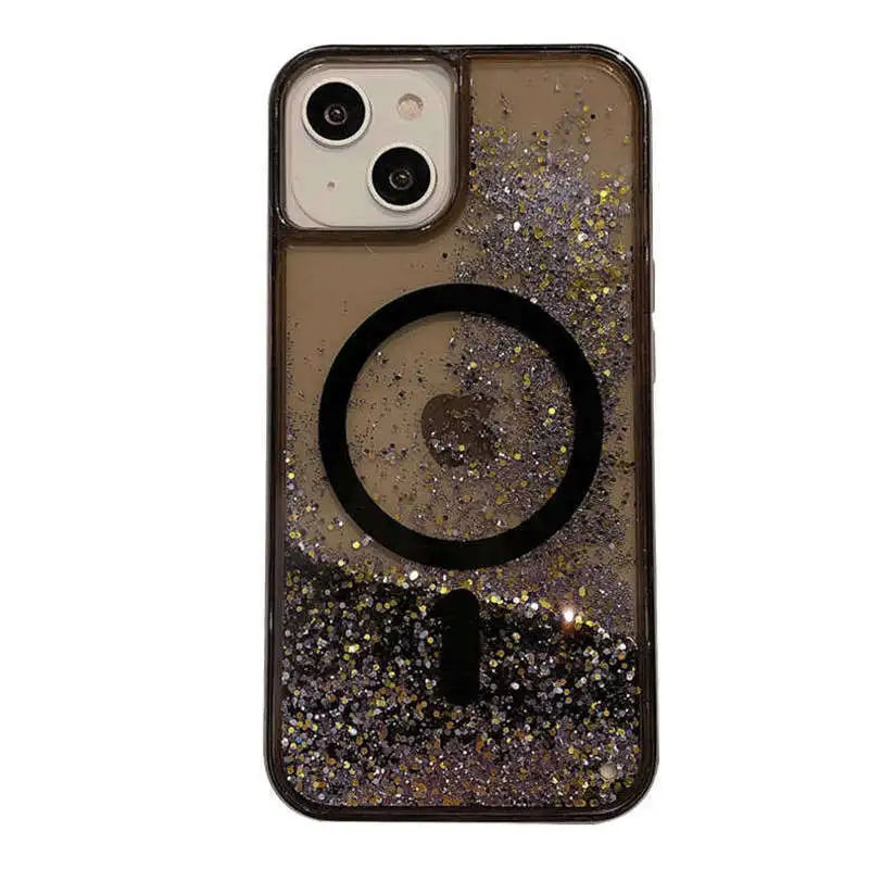 Glam Up Your iPhone: Floating Liquid Glitter Case Awaits!