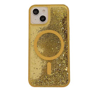 liquid glitter magsafe phone case