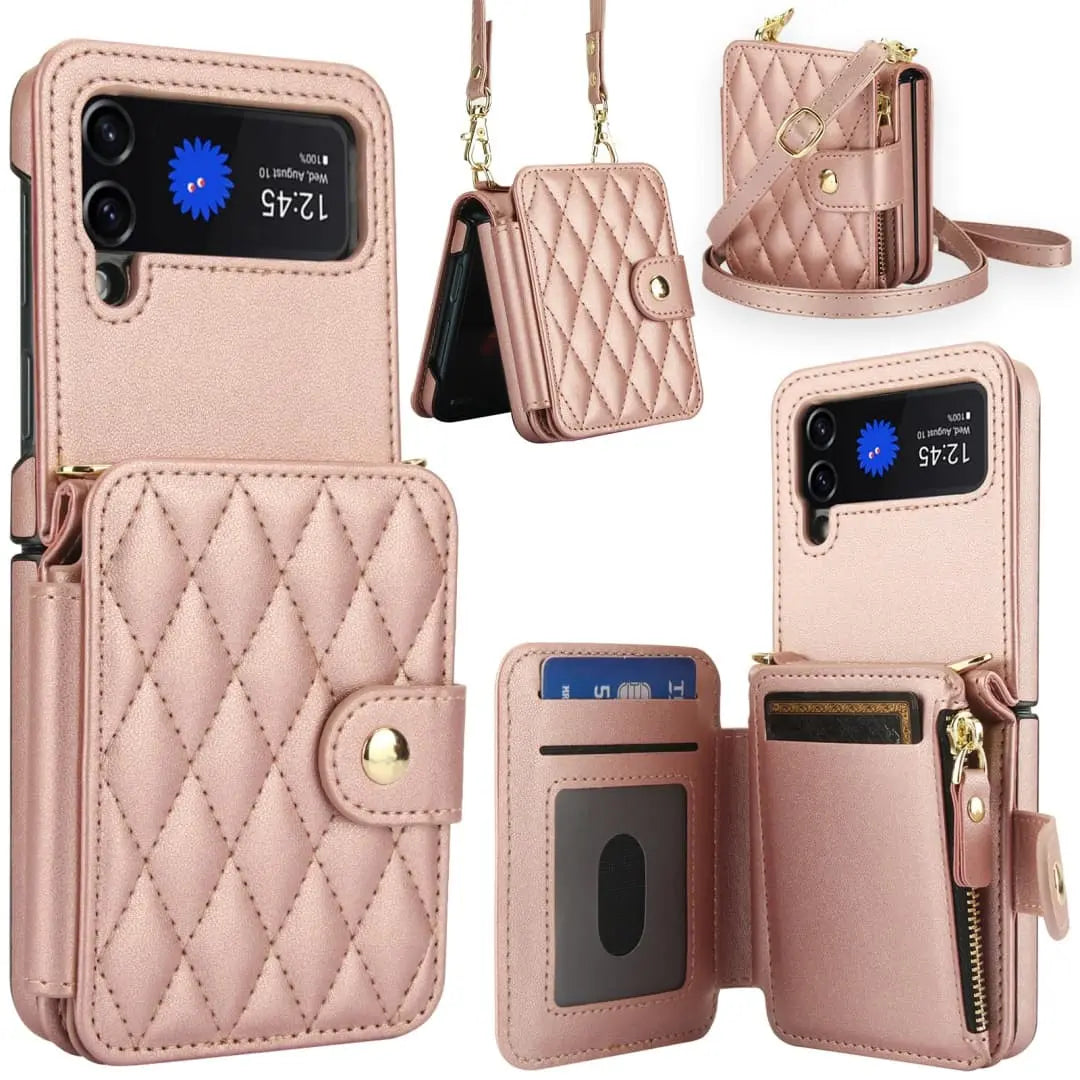 rose gold galaxy z flip 4 case