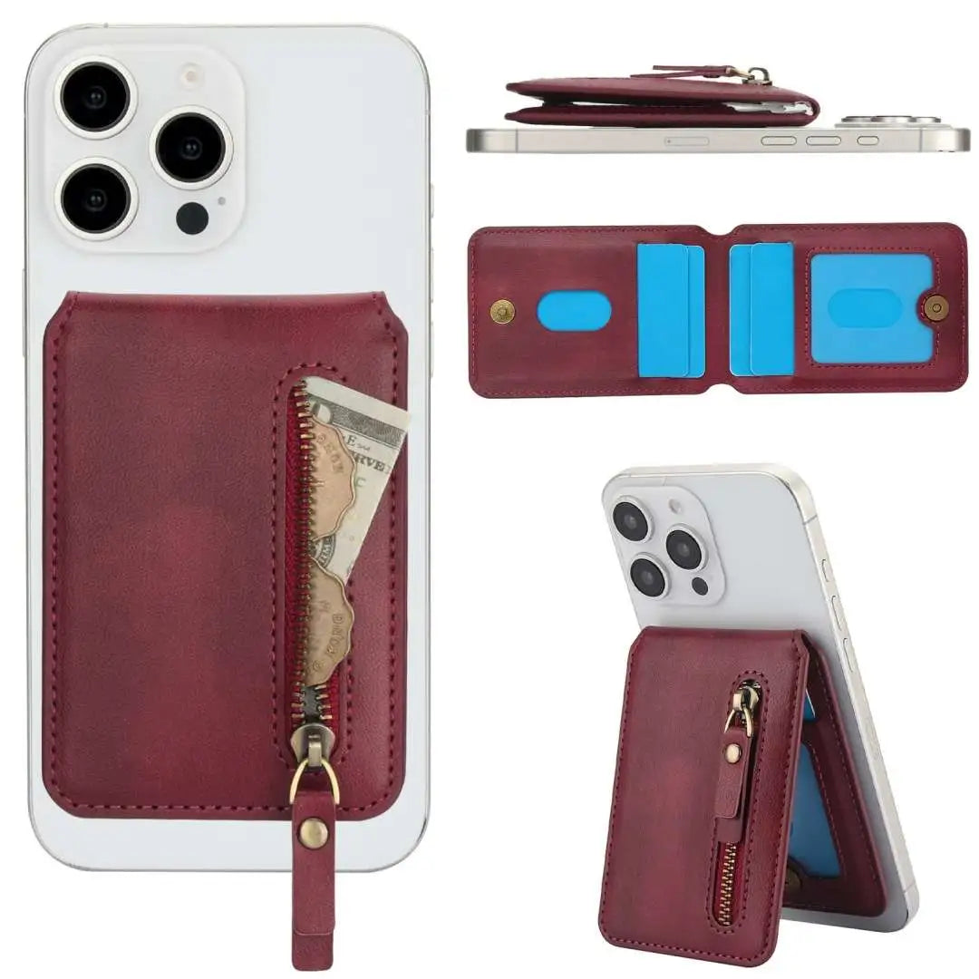 Magnetic wallet for iPhone