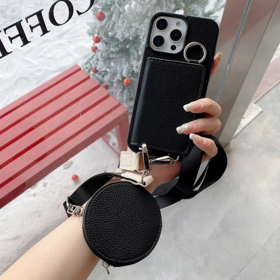 Crossbody phone case for travel