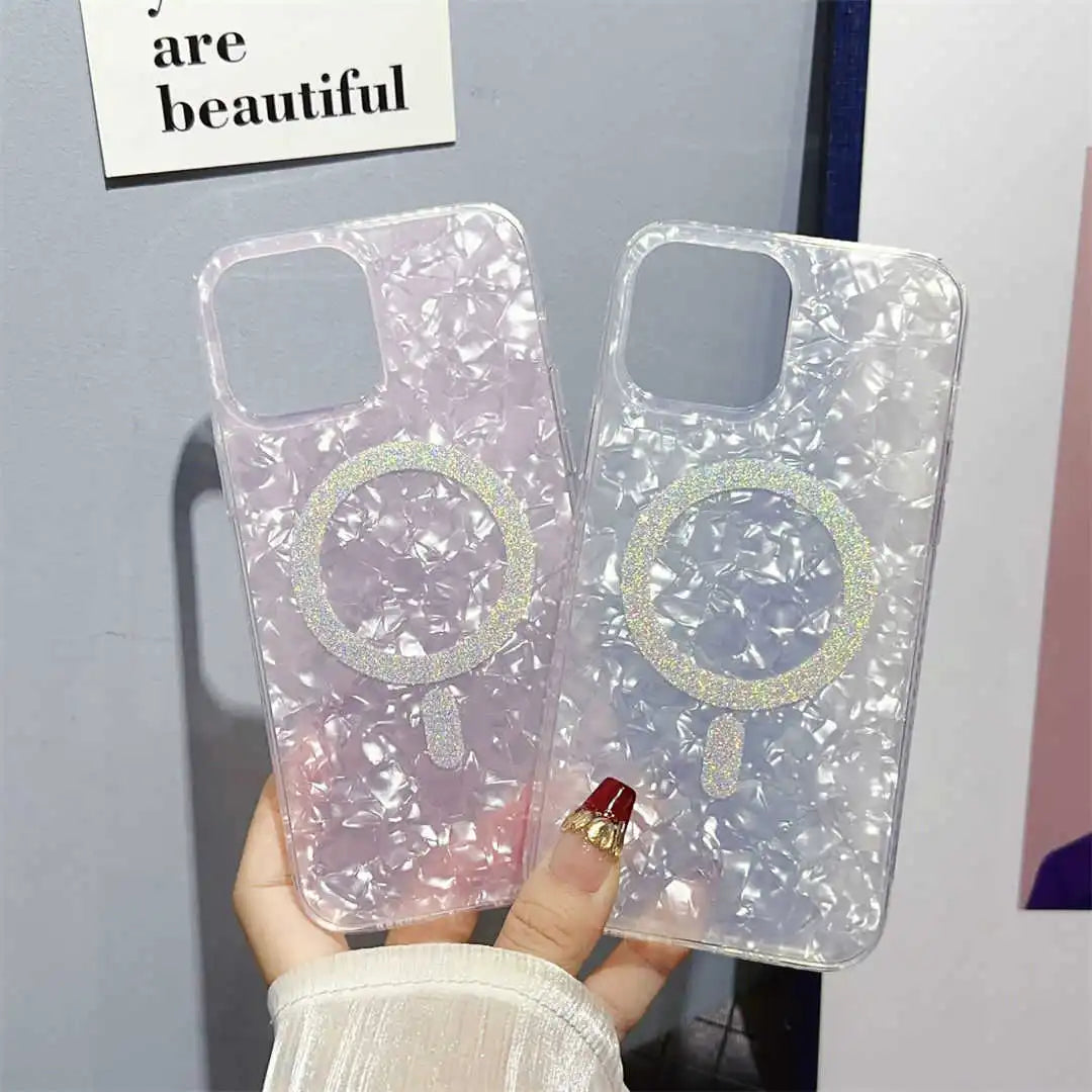 glitter magsafe iPhone cases