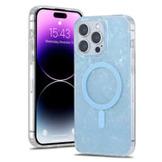 blue opal shell iphone case