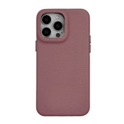 Solid color leather phone case