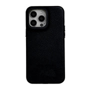 black leather phone case