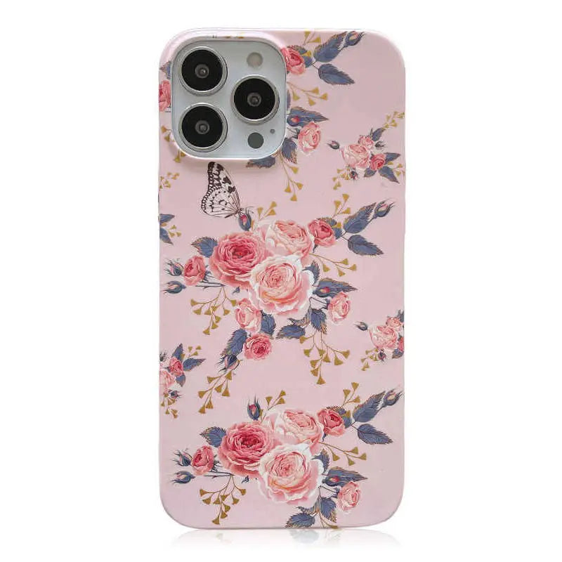 pastel floral iphone case