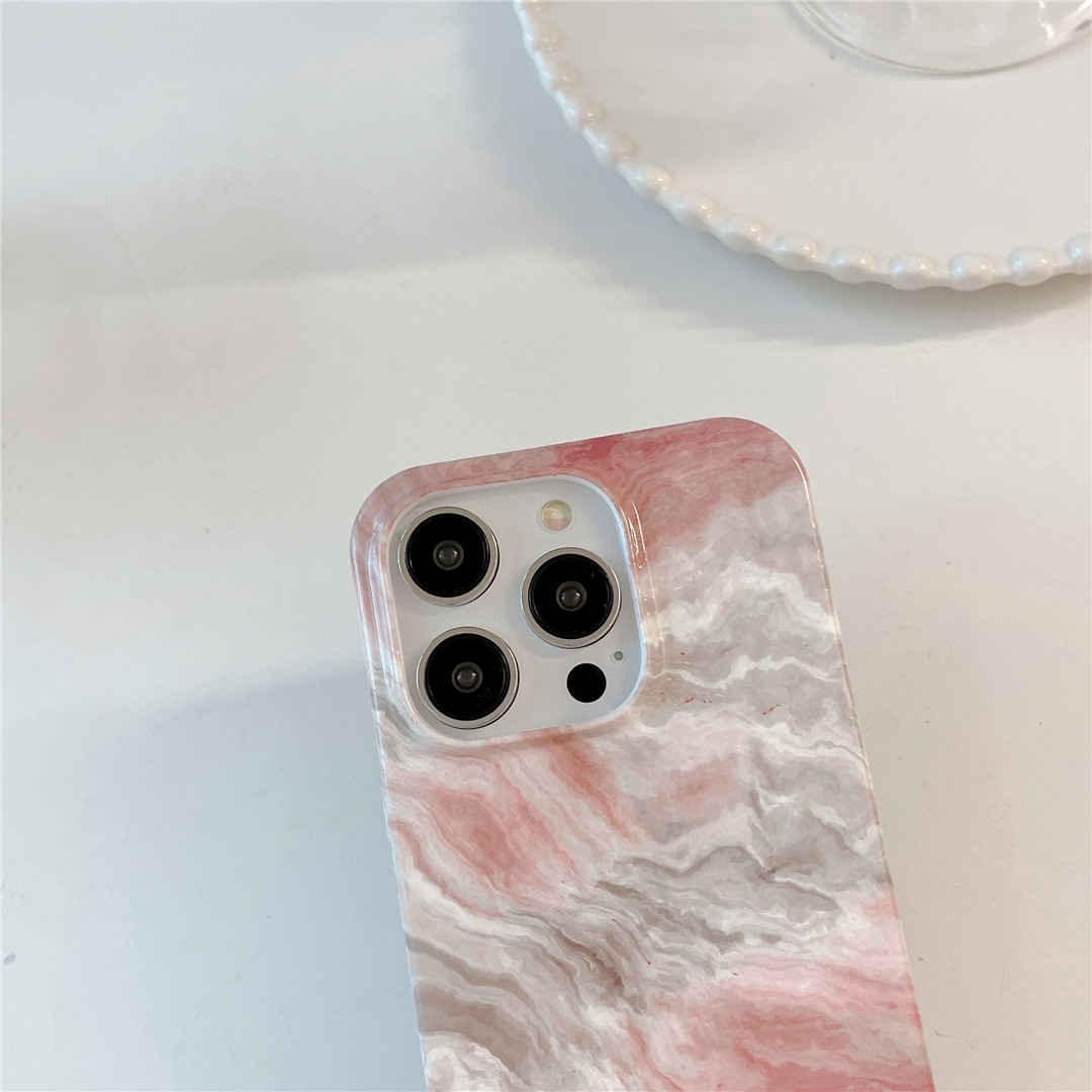 Pink Marble iPhone Case - Glow in the Dark