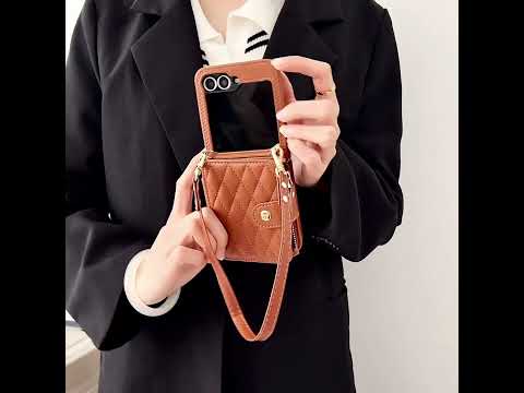 Luxury galaxy z flip 5 wallet case