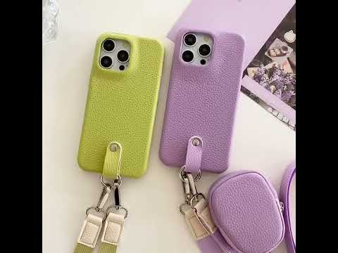 stylish phone case with strap and add-on bag