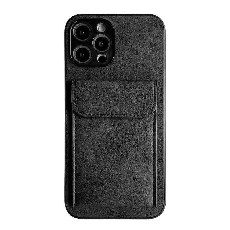 retro leather wallet iphone case