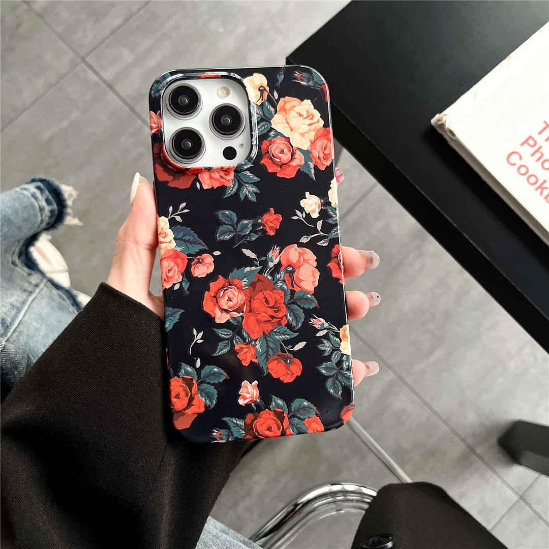rose floral iphone case