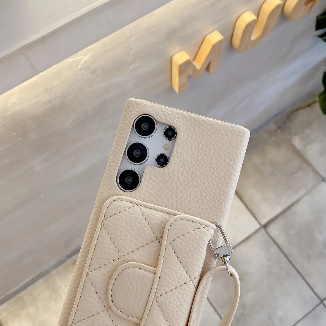 Durable leather phone case