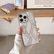 snake hide phone case