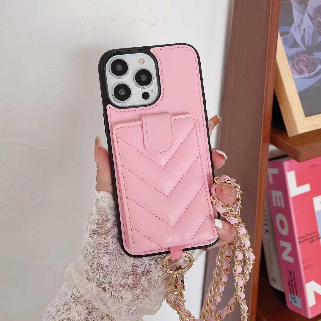 pink leather wallet iphone case