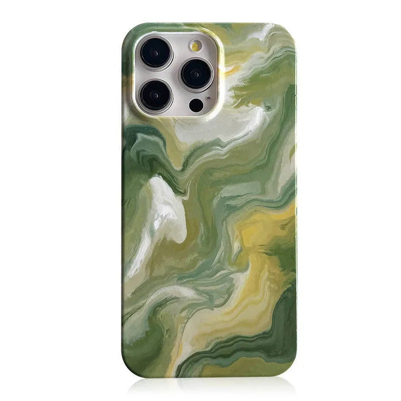 emerald marble iphone case