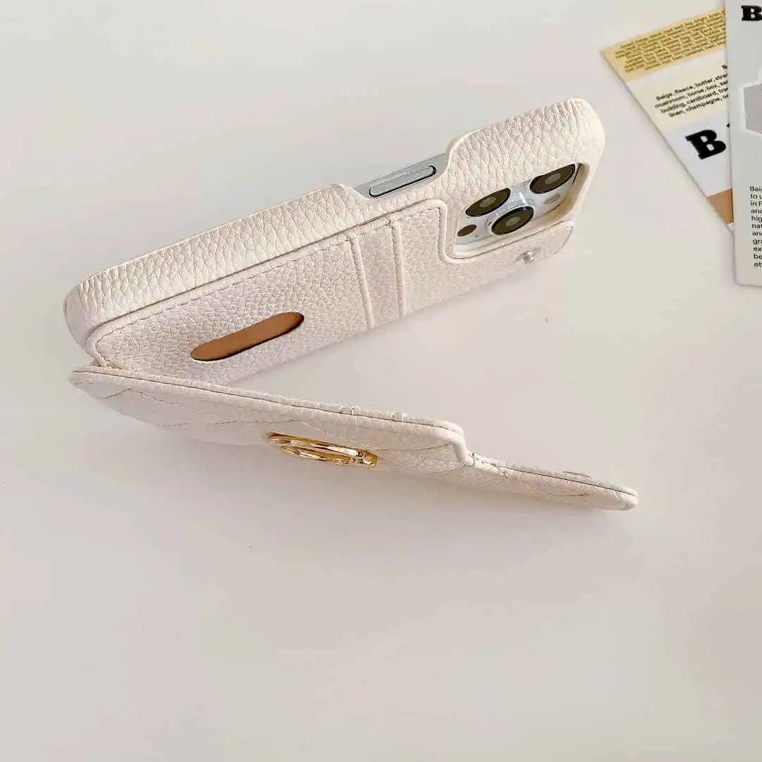 wallet iPhone case with stand