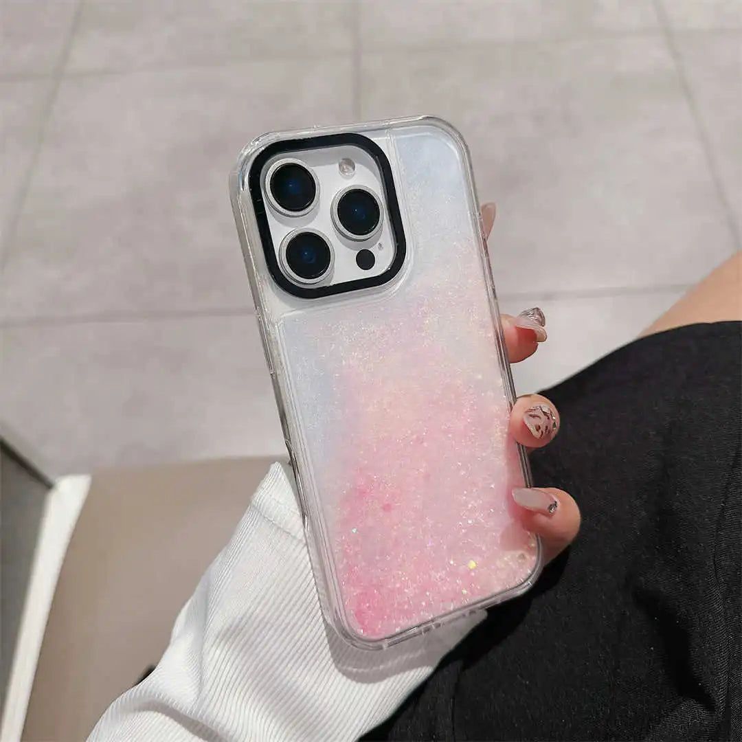 Glitter floating phone case