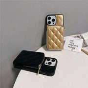 quilted wallet iphone case