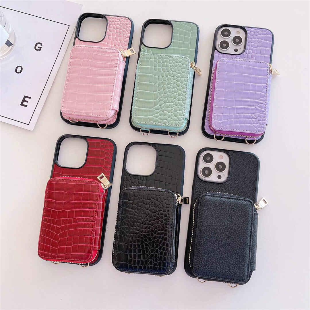 alligator skin phone iPhone cases with cardholder