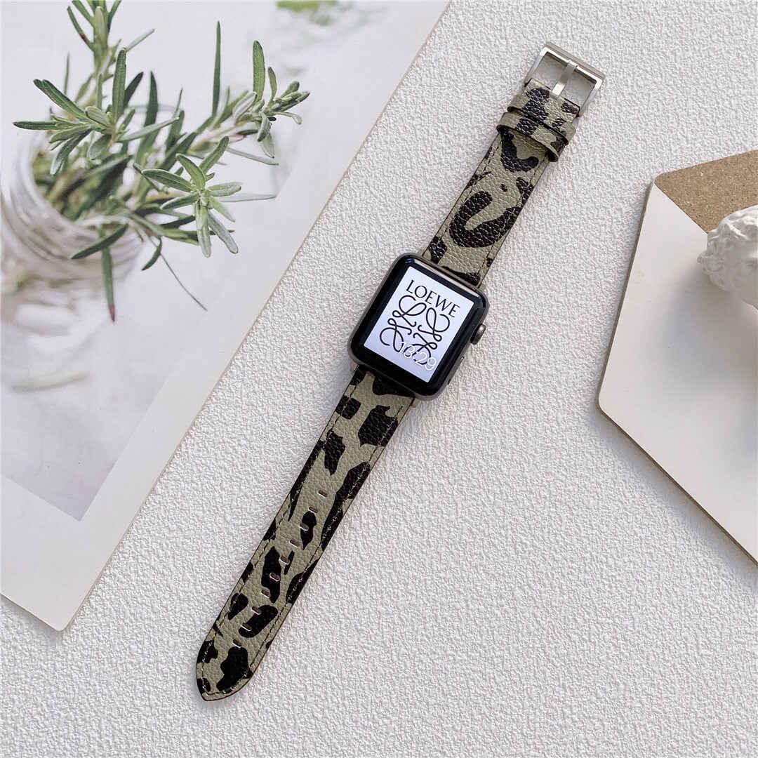 Cow Pattern Genuine Leather Apple Watch Replacement Band