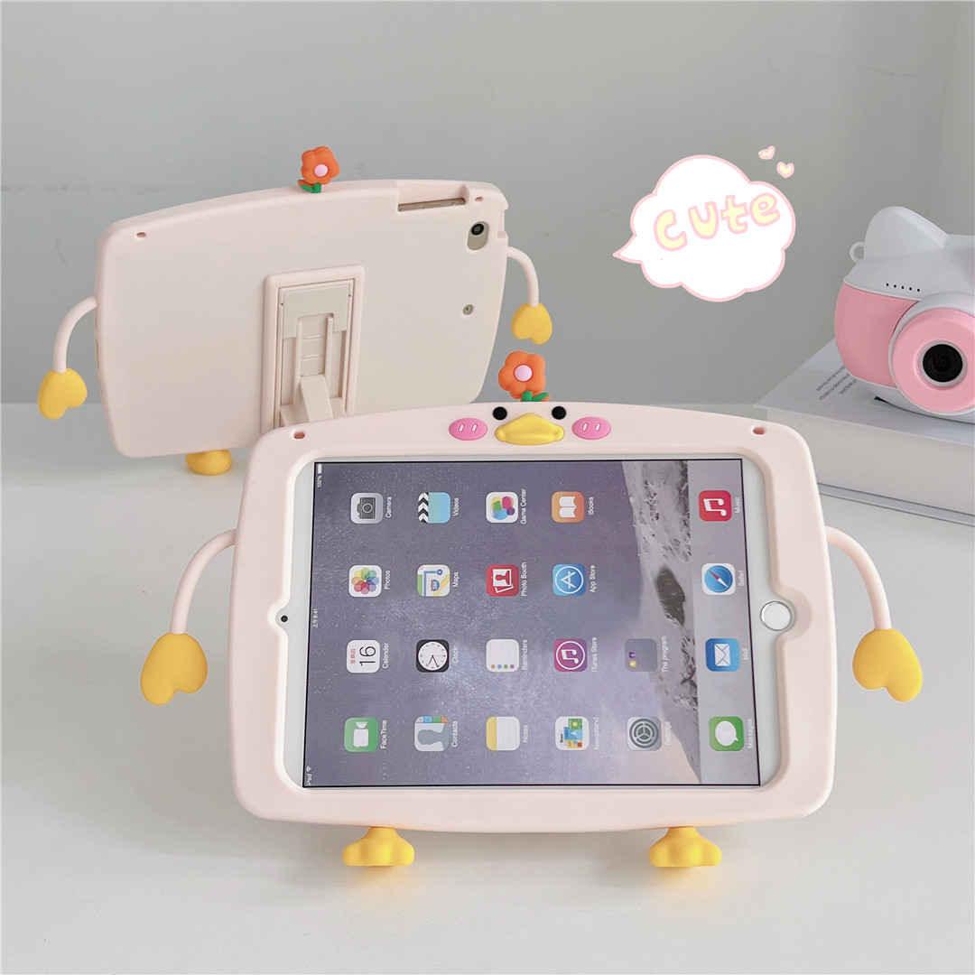 Cute Chick Rugged iPad Tablet PC Case with Kickstand