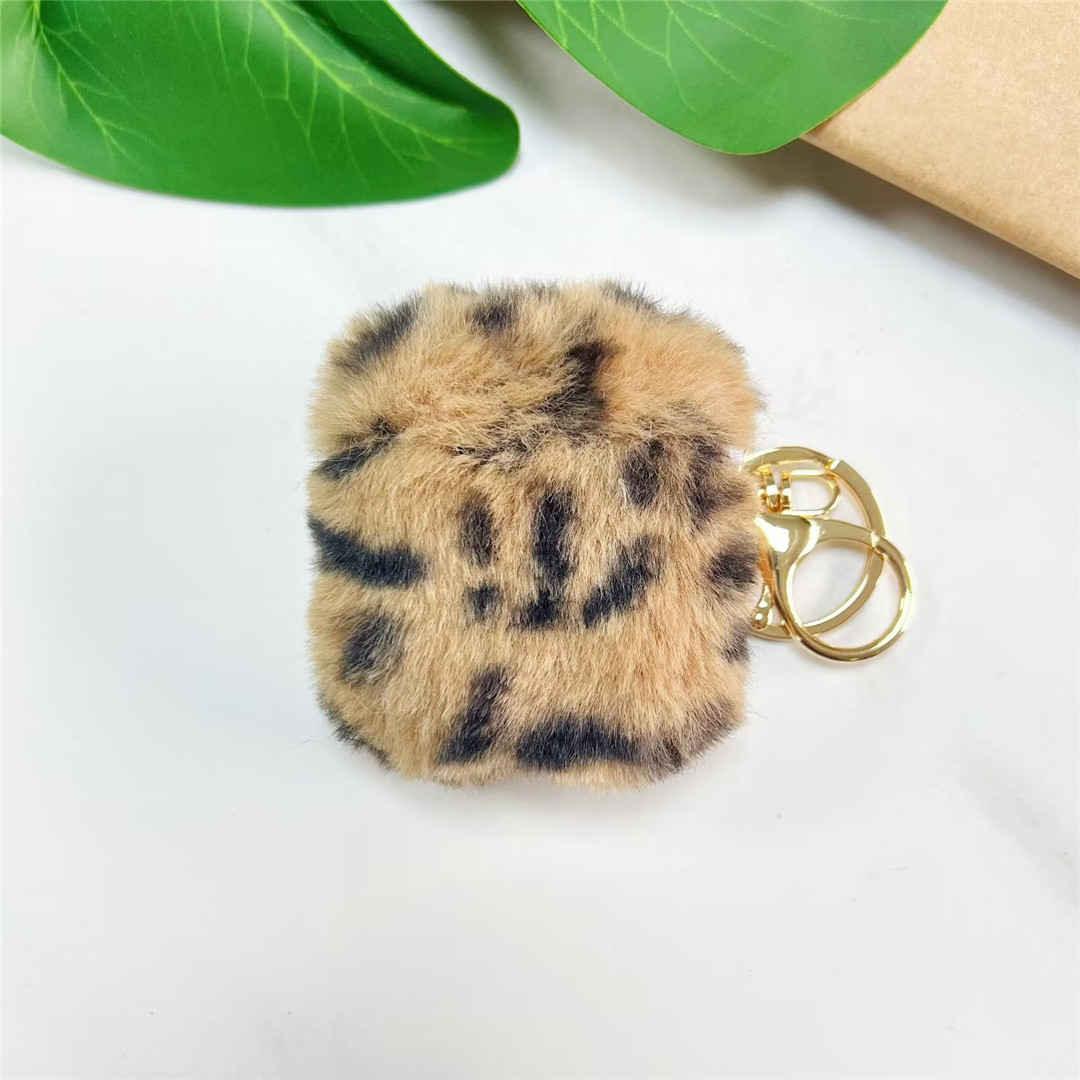 Fluffy Leopard AirPods 1/2 Protective Cover