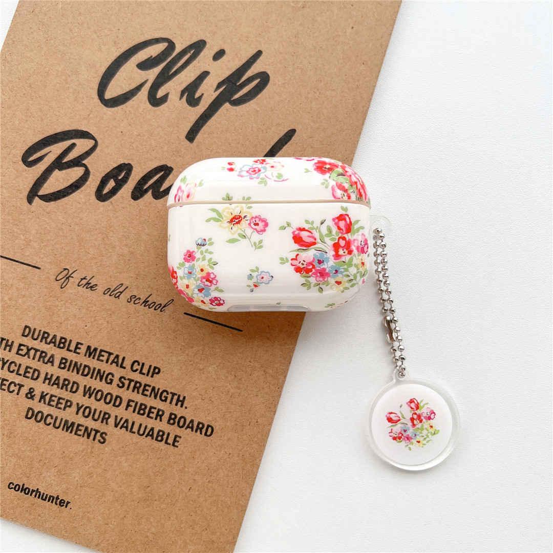Red Floral AirPods Pro Protective Cover